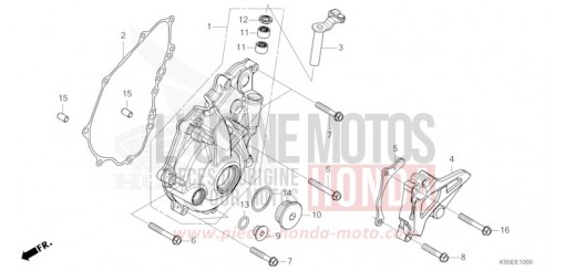 PANNEAU CARTER-MOTEUR G. CRF250RR de 2024